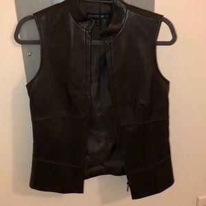 Lafayette 148 leather vest